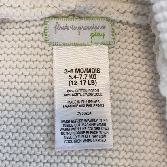 First impressions knit sweater - Picture 5 of 6